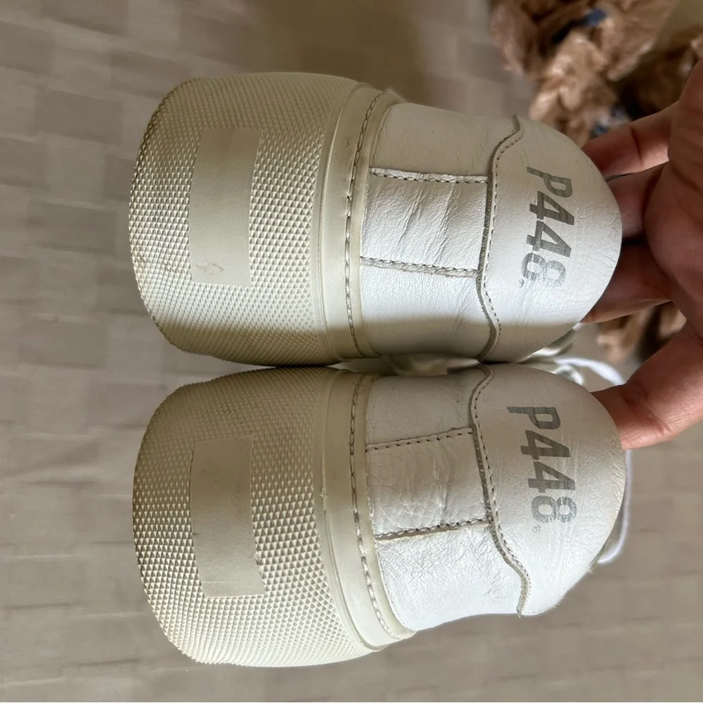 P448 Thea Perforated Platform Sneakers